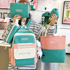 5Pcs Set Backpack for Girls 4146