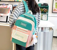 5Pcs Set Backpack for Girls 4146