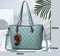 Green  Leather Handbag for ladies 993-5
