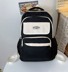 Black Cute Fashion School Backpack 05