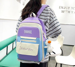 5Pcs Set Backpack for Girls 4146