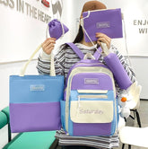 5Pcs Set Backpack for Girls 4146