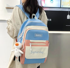 5Pcs Set Backpack for Girls 4146