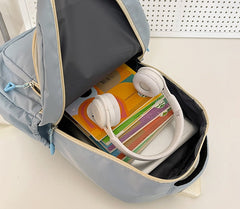 Black Cute Fashion School Backpack 05