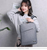 Black Mens Womens Laptop Business Backpack 4232