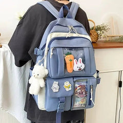 5 pcs Bunny Bag Travel Multifunctional Large Capacity Canvas Bag 978