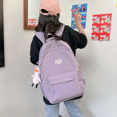 Black Student Schoolbag Junior High School Boys and Girls Backpack 1688-11