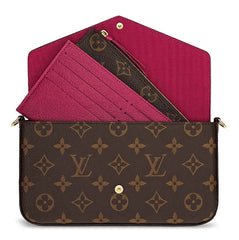 Louis Vuitton (Box Packing) 1969 Monogram Canvas Pochette Felicie Wallets Handbag Clutch Article:M61276