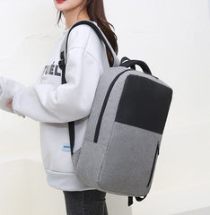 Grey Simple School College Bag 4245