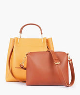 Yellow 2 in 1 Ladies Tote Bag 8850-12
