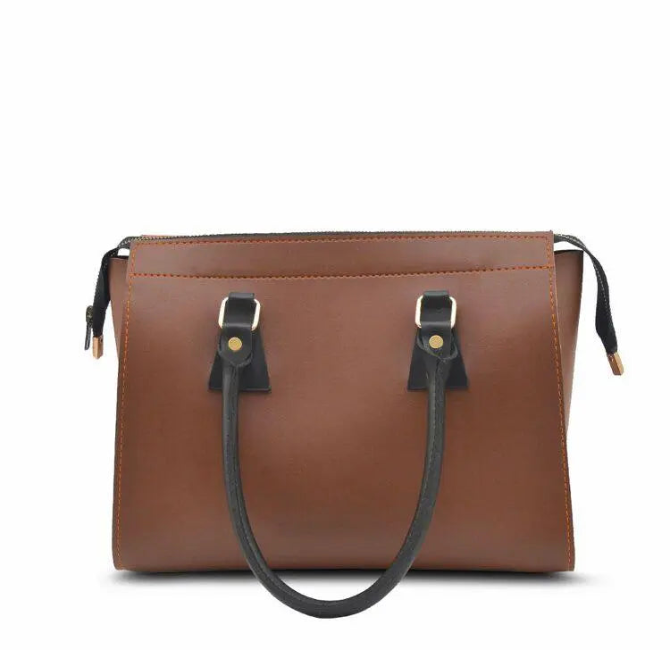 Brown Top Handel Bag