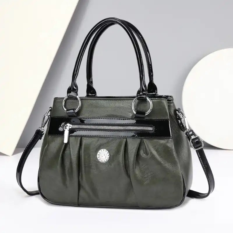 Handbag 3 Layers Leather Bags Women Vintage Shoulder Bags A13