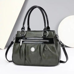 Handbag 3 Layers Leather Bags Women Vintage Shoulder Bags A13