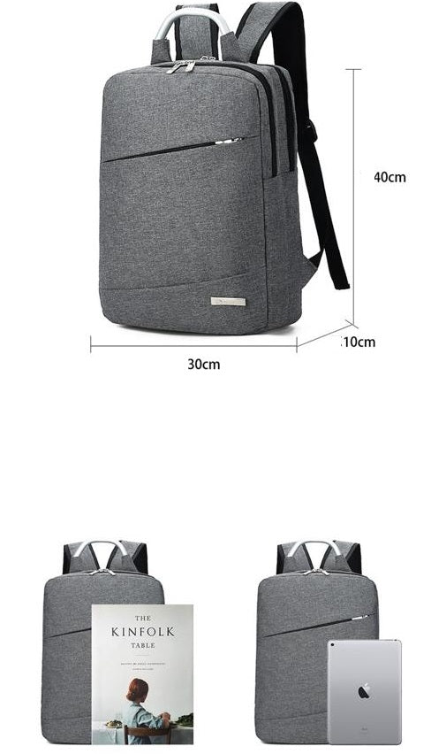 Black Mens Womens Laptop Business Backpack 4232