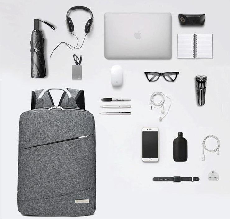 Black Mens Womens Laptop Business Backpack 4232