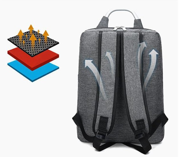 Black Mens Womens Laptop Business Backpack 4232