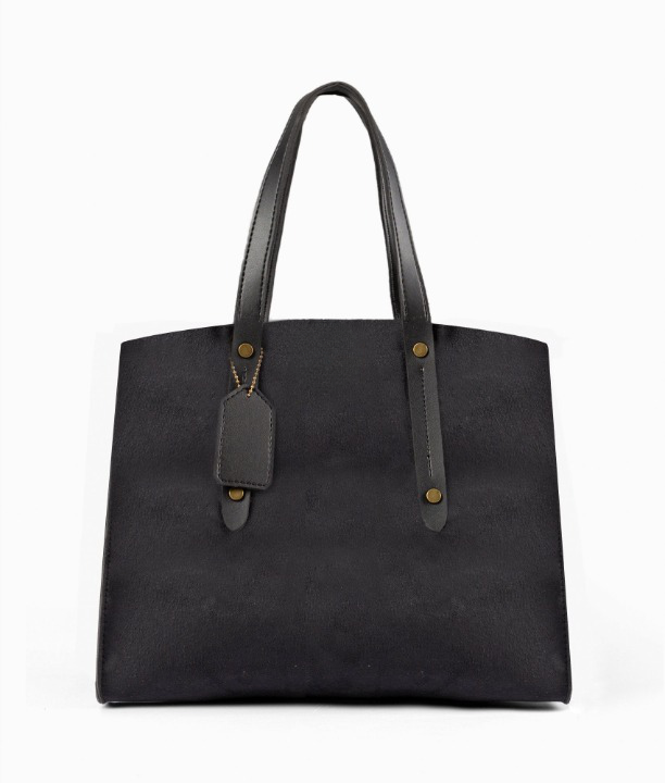 Black Velvet Handbag For Girls 598