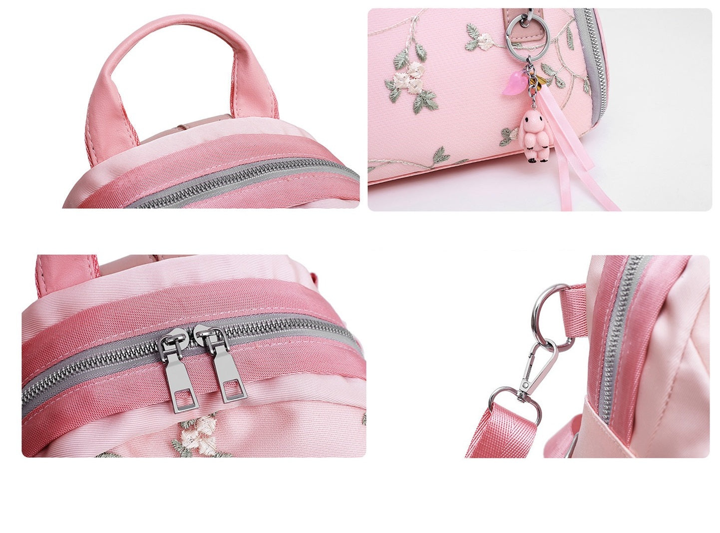 Blue Women's Backpack 2024 Exquisite Embroidery Multifunctional Bag 10W11