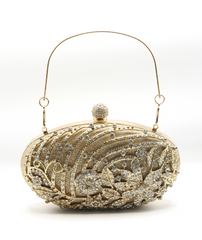 Golden Latest Stylo Bridal Clutch For Women 5002