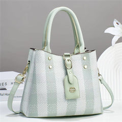 Green Check Handbag Sale For Girls 058-8